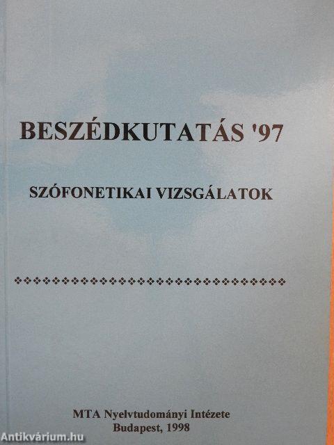 Beszédkutatás '97