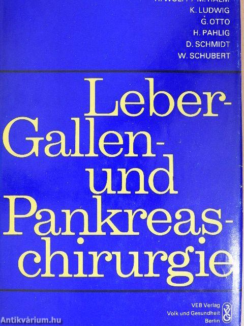 Leber-, Gallen- und Pankreaschirurgie