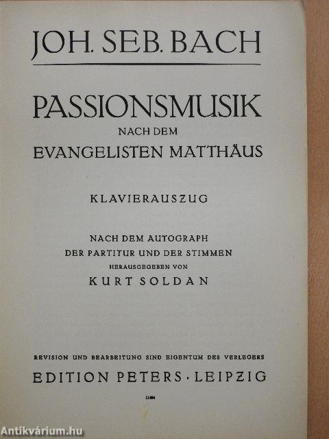 Passionsmusik nach dem Evangelisten Matthäus