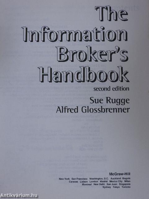 The Information Broker's Handbook - Floppy-val