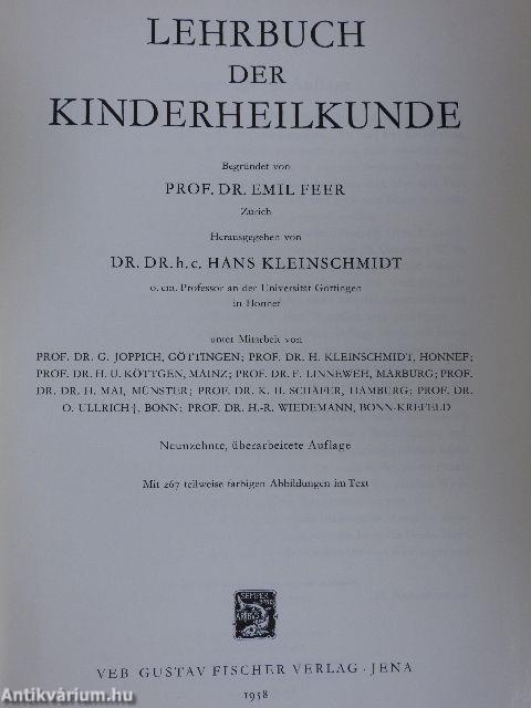 Lehrbuch der Kinderheilkunde