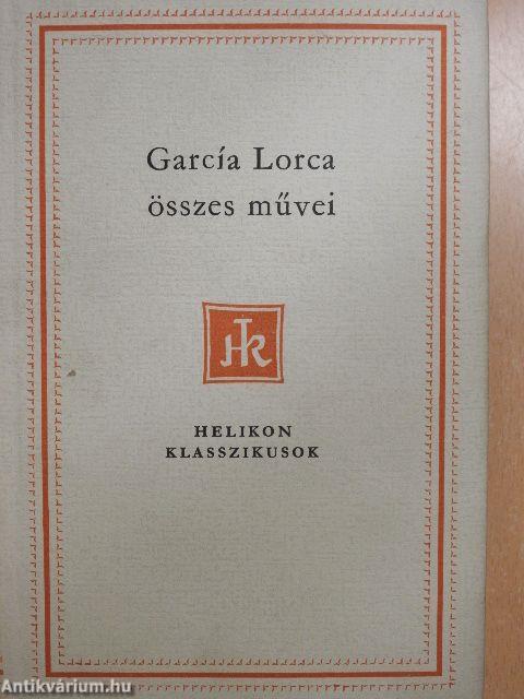 Federico García Lorca összes művei I-II.