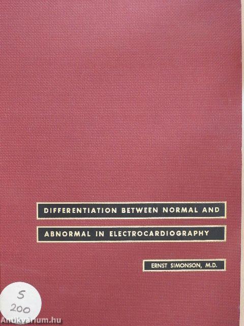 Differentiation between normal and abnormal in Electrocardiography