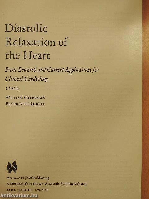Diastolic relaxation of the heart