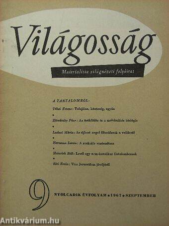 Világosság 1967. szeptember