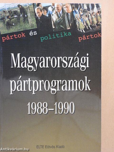 Magyarországi pártprogramok 1988-1990