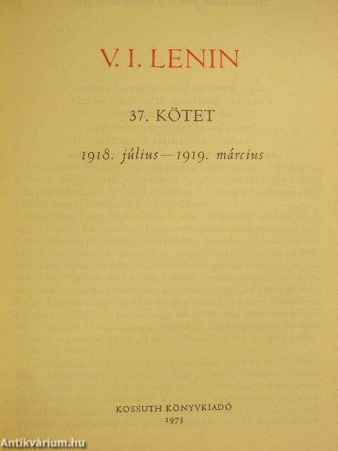 V. I. Lenin összes művei 37.