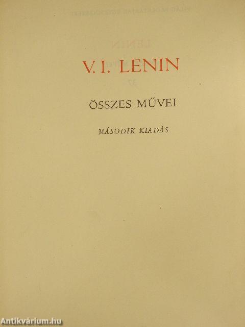 V. I. Lenin összes művei 37.