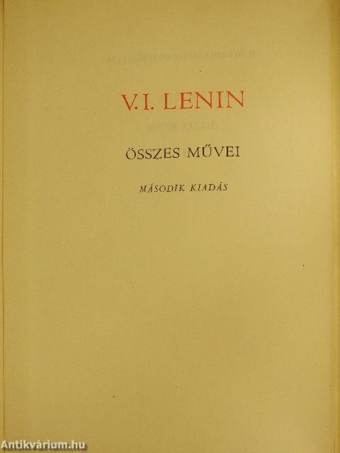 V. I. Lenin összes művei 35.