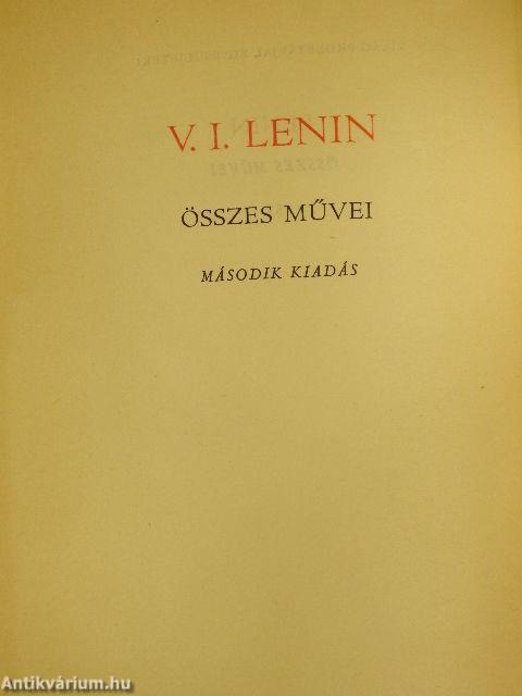 V. I. Lenin összes művei 51.