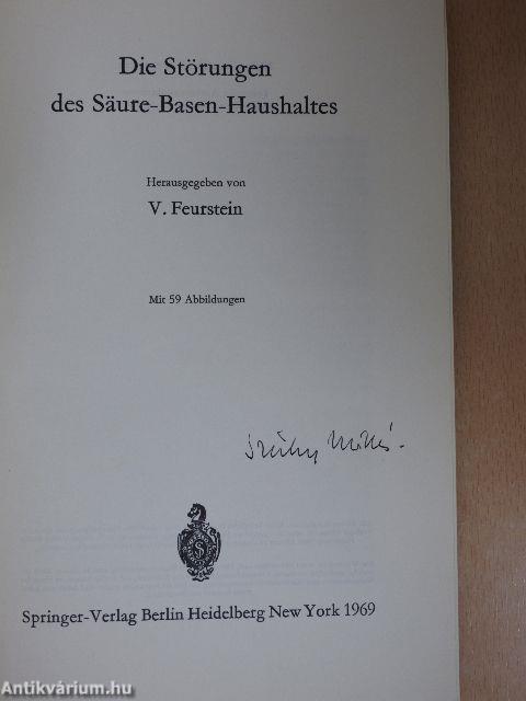 Die Störungen des Säure-Basen-Haushaltes