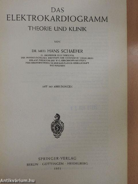 Das elektrokardiogramm theorie und klinik