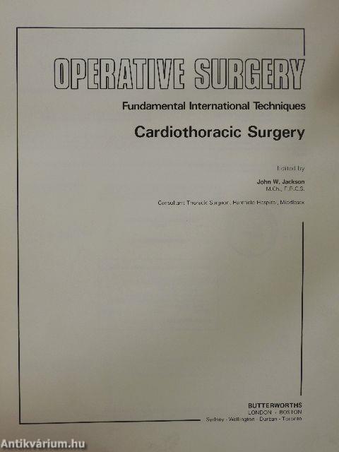 Cardiothoracic surgery