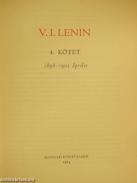 V. I. Lenin összes művei 4.