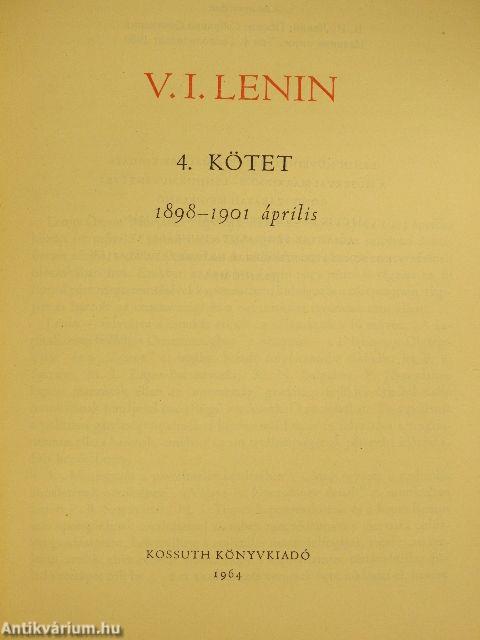 V. I. Lenin összes művei 4.