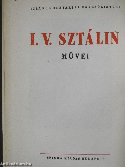 I. V. Sztálin művei 1.