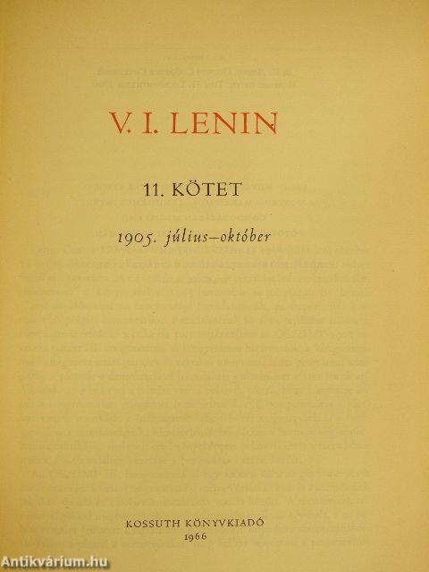 V. I. Lenin összes művei 11.