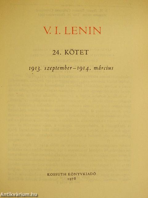 V. I. Lenin összes művei 24.