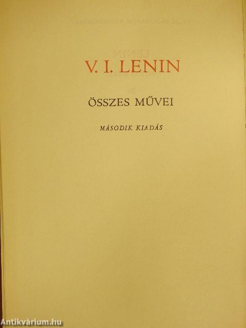 V. I. Lenin összes művei 20.