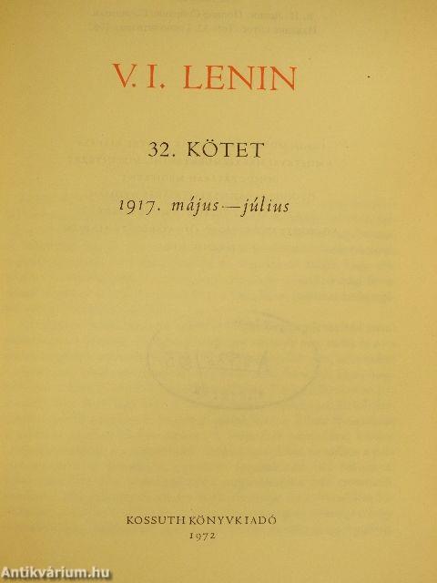 V. I. Lenin összes művei 32.