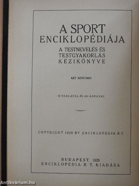 A sport enciklopédiája I-II.