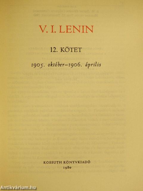 V. I. Lenin összes művei 12.