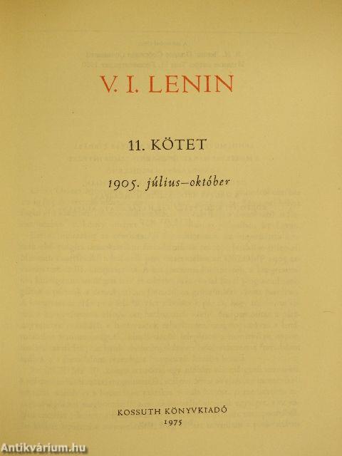 V. I. Lenin összes művei 11.