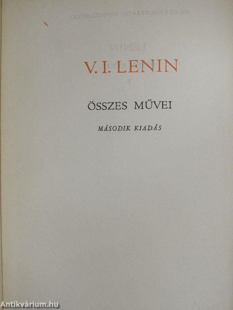 V. I. Lenin összes művei 7.