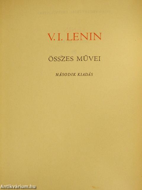 V. I. Lenin összes művei 26.