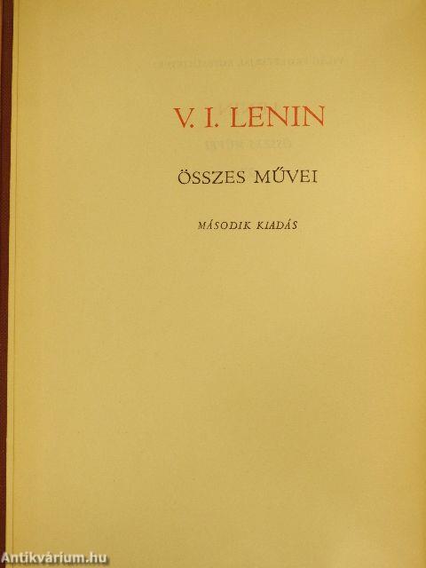 V. I. Lenin összes művei 27.