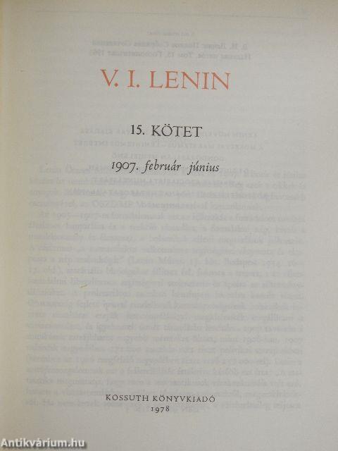 V. I. Lenin összes művei 15.
