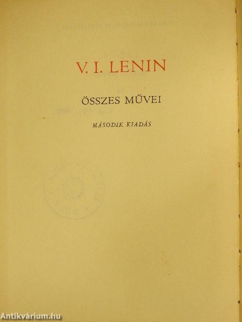 V. I. Lenin összes művei 34.