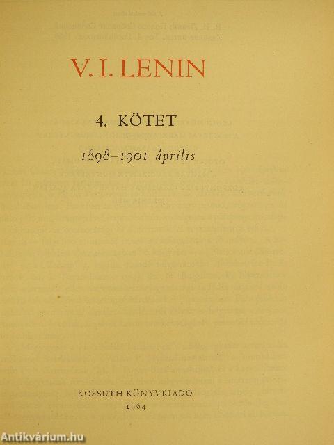 V. I. Lenin összes művei 4.