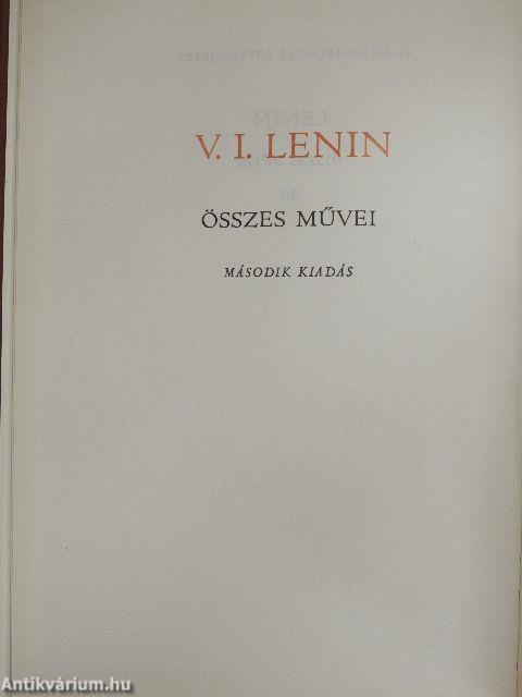 V. I. Lenin összes művei 20.