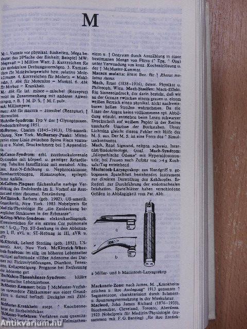 Wörterbuch der Medizin 1-2.