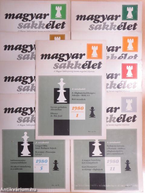 Magyar Sakkélet 1980. (nem teljes évfolyam)