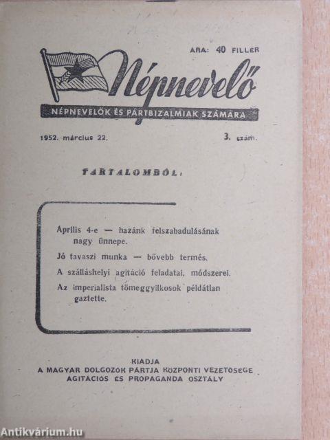 Népnevelő 1952. március 22.