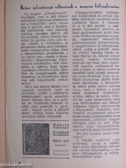 Filatéliai Kurir 1946. január-február