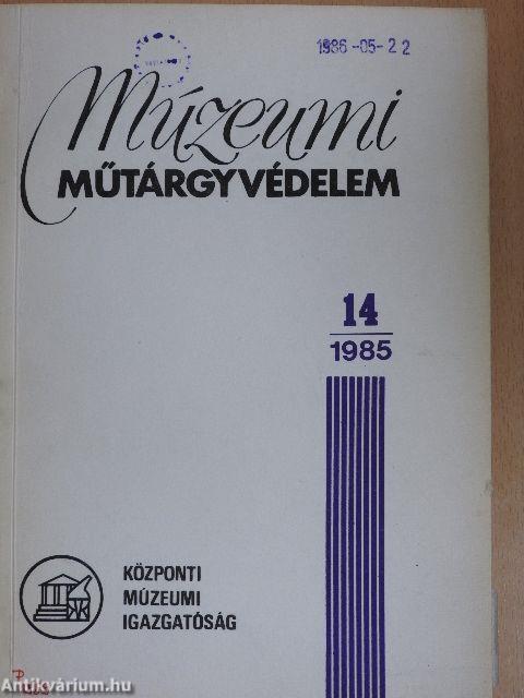 Múzeumi műtárgyvédelem 1985/14.