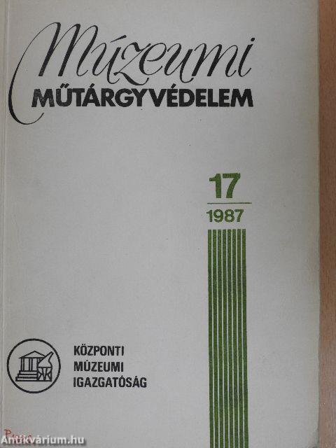 Múzeumi műtárgyvédelem 1987/17.