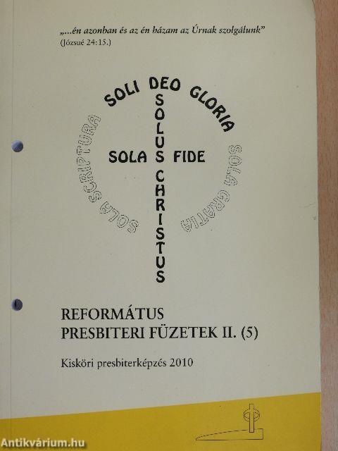 Református presbiteri füzetek II. (5)