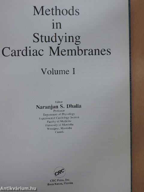 Methods in Studying Cardiac Membranes I-II.