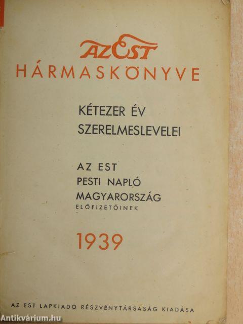 Az Est hármaskönyve 1939.