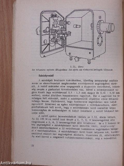 Műszeres analitikai kémiai gyakorlatok méréseinek rövid leírása