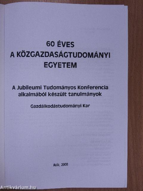 60 éves a Közgazdaságtudományi Egyetem II.