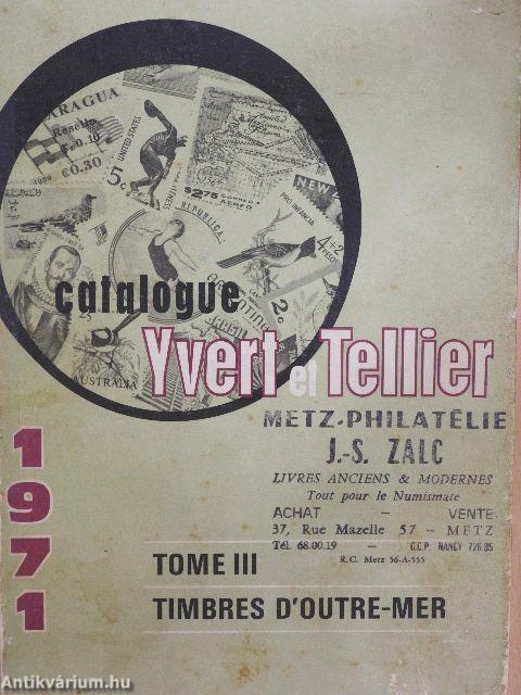 Catalogue de Timbres-Poste III/1971 - Outre-Mer