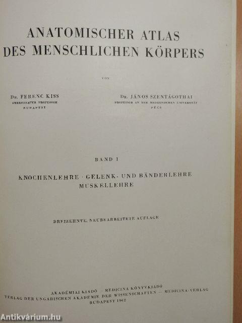 Anatomischer Atlas des Menschlichen Körpers I-III.