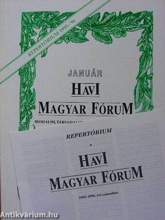 Január Havi Magyar Fórum 1997.