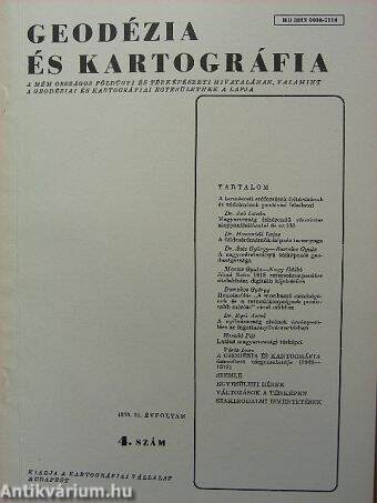 Geodézia és kartográfia 1979/4.