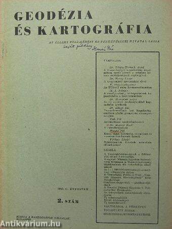 Geodézia és kartográfia 1959/2.